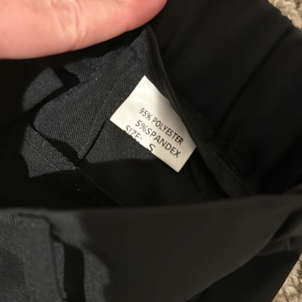 Black Wide-Leg Tailored Pants - Picture 7 of 9